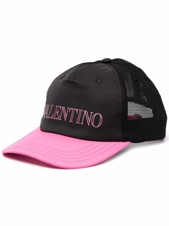 Valentino Garavani Cappello da baseball con stampa - Nero