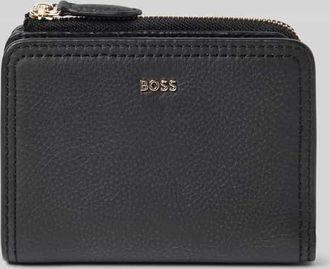 HUGO BOSS Portemonnaie aus echtem Rindsleder Modell LANAH SMALL WALLET in Black, Gr&ouml;&szlig;e 1