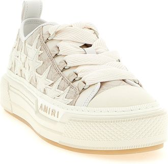 Amiri Ma Quad Stars Court Low Sneaker - Beige