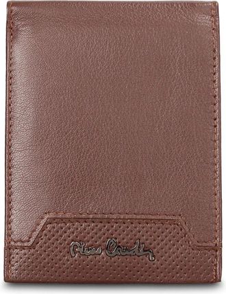 Pierre Cardin Tilak Leren Portemonnee - Heren - Accessoires - Bruin - Maat: ONE Size Zijde