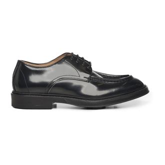Giuliano Galiano Zwarte leren veterschoenen - Heren - Nette schoenen - Zwart - 40 EU - Schoenen
