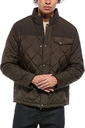 Cole Haan Signature Diamond Quilted Mixed Media Jacket