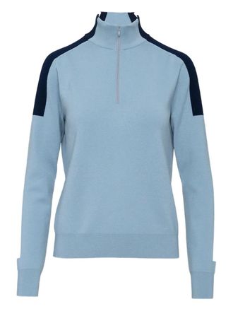 Aztech Mountain Caroline zip sweatshirt - women - Virgin Wool/Polyester/Elastane/Polyamide - M - Blue