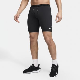 Nike Mens AeroSwift Dri-FIT ADV Running 1/2-Length Tights in Black | FN3369-011