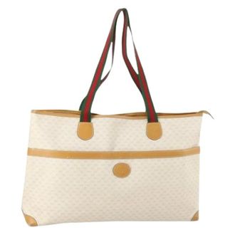 Gucci Pre-owned Tote Bags, female, White, Size: ONE SIZE Pre-owned Plastic Tote Bag