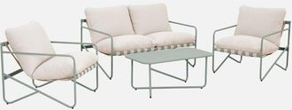 Sweeek Conjunto De Jard&iacute;n De Acero, 4 Plazas