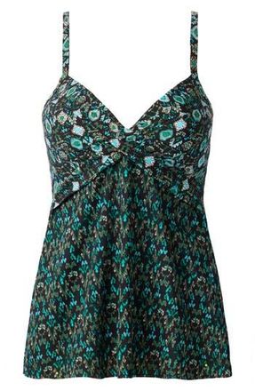 Miraclesuit Bijoux Myra Underwire Skirted One-Piece Swimsuit in Black Multi at Nordstrom Rack, Size 14