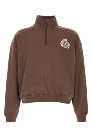 Sporty & Rich Brown Cotton Sweatshirt
