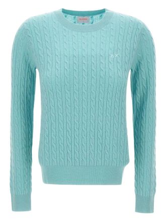 Sun 68 cable-knit sweater - Blue