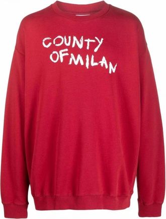 Marcelo Burlon Uomo, Felpe, Rosso, M, new