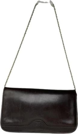 Balenciaga Pre-owned Vintage Schoudertas - Dames - Vintage Schoudertas - Bruin - ONE Size - Leer - Vintage