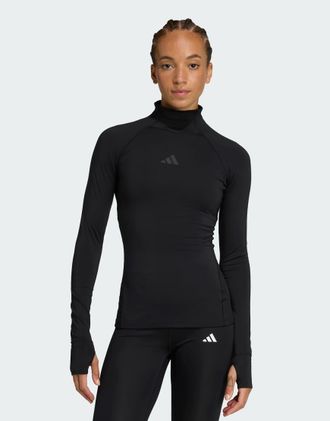 adidas Adidas Techfit Cold.rdy - Top a maniche lunghe nero