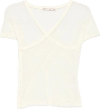 Paloma Wool Olimpia Mesh Top - Dames - T-shirts - Beige - M - Katoen - Tops