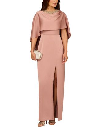 Aidan Mattox Solid Maxi Dress
