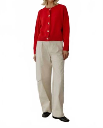 All : Row Lucy Knit Cardigan In Red