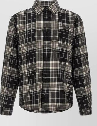 Diesel checked cotton long-sleeve shirt
