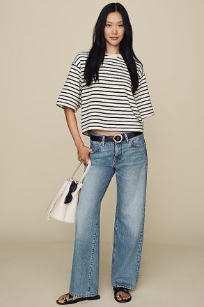 Frame Denim The Saturday Low-Rise Straight-Leg Jeans
