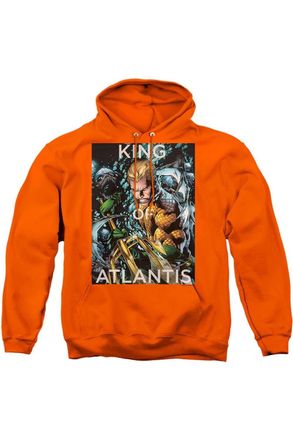 Gildan Justice League of America King Of Atlantis Adult Pull Over Hoodie / Hooded Sweatshirt