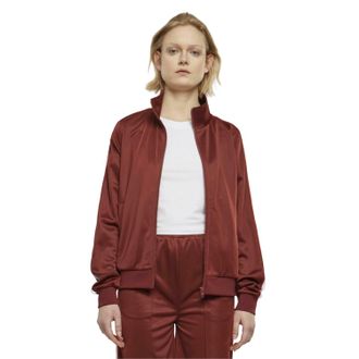 Urban Classics Dames/Dames Retro Track Jacket (Donker roest)