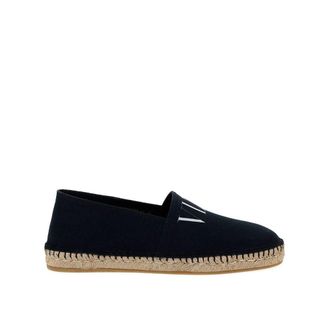Valentino Garavani Black Canvas Mens Espadrilles