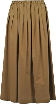 ottod'Ame Midi Skirts, female, Green, Size: XS Gonna ampia in cotone