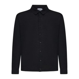 D4.0 Cardigans, male, Black, Size: 3XL Virgin Wool Knit Shirt