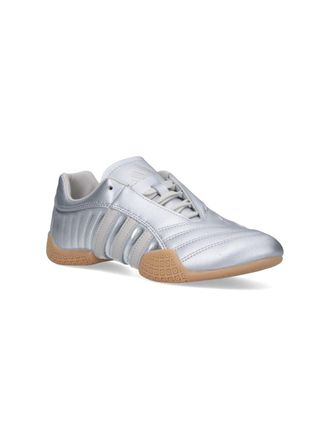 adidas Metallic Leather Low-Top Sneaker - Silver