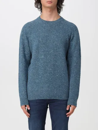 Drumohr Maglia girocollo a maniche lunghe in misto lana vergine e cashmere