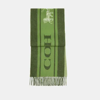 Coach Mens Varsity Sport Cashmere Muffler - Green