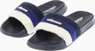 Ellesse Mens Triply Stripe Patterned Open Toe Slides - Navy/Multi - Size: 10 45
