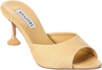 Aquazzura Bisous 65 Canvas Sandal
