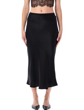 Anine Bing Bar Satin Midi Skirt