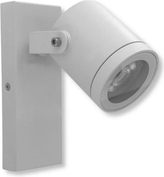 Trade Shop Trade Shop - Applique De Pared Pared Ajustable Para Accesorio Al Aire Libre Gu10 L&aacute;mpara De Pared Ip44 539wa-b172 - Blanco