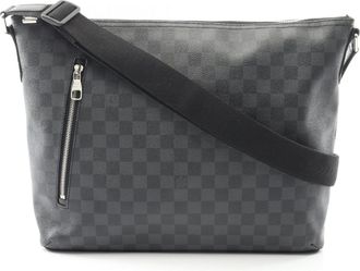 Louis Vuitton Black Pvc Damier Graphite Coated Canvas Leather Shoulder Bag (Pre-Owned)