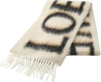 Loewe 2020s logo scarf - Neutrals