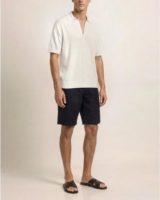 Orlebar Brown Raffertie Merino Relaxed Fit Shirt in White Sand at Nordstrom, Size X-Large