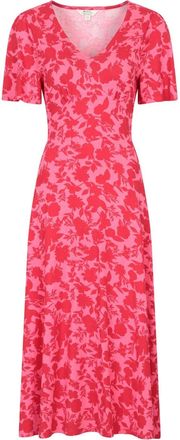 Mountain Warehouse Dames/Dames Como Bloemen Midi Jurk (Koraal)