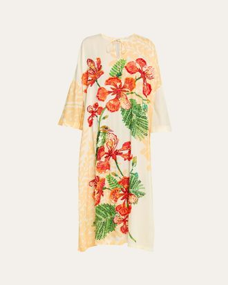 Verandah Hand-Beaded Gulm Kaftan