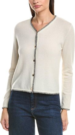 Bruno Magli Blanket Stitch Wool & Cashmere-Blend Cardigan