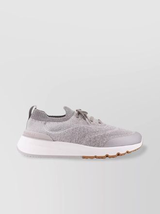 Brunello Cucinelli cotton knit low-top sneakers