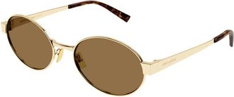 Saint Laurent Dames, Accessoires, Geel, Maat: 55 MM Nylon