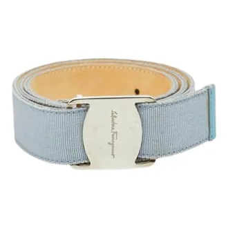 Ferragamo Pre-owned Belts, female, Blue, Size: ONE SIZE Pre-owned Fabric Belt