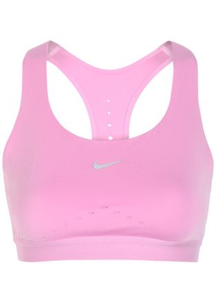 Nike Swift Logo Stretch-jersey Sports bra - Pink - Xxs (UK4 / Xxs)