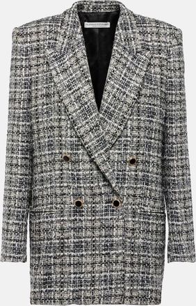 Alessandra Rich Wool lame tweed blazer