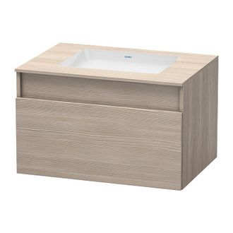 Duravit Duravit Durastyle Mueble Bajo Pared 6883, 1 Caj&oacute;n, Para Lavabo Empotrado Desde Abajo, 800mm, Color (frente/cuerpo): Decoraci&oacute;n Pino Plata - Ds68830313