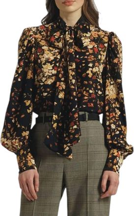 Sara Roka Angelica Blouse In Mirco Roses