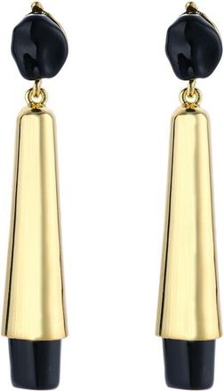 Petit Moments Renne Linear Drop Earrings in Gold/black at Nordstrom