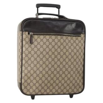 Gucci Pre-owned Vintage GG Canvas Suitcase - unisex - Gucci Vintage - Vintage Weekend Bags - Beige - ONE SIZE - Pre-owned