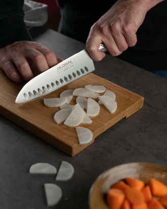 Global 3 Piece Knife Set with Santoku - Hollow Ground, Utility and Paring Knife