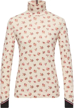 Moncler Moncler Floral Print Turtleneck, Women, White, Size: Xs